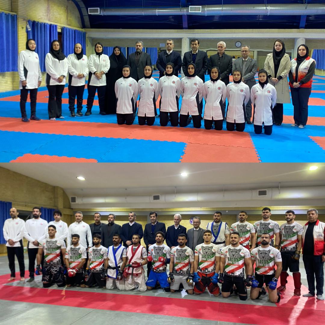 بازدید وزیر ورزش و جوانان و هیات همراه از اردوی تیم ملی ام‌ام‌ای بانوان و آقایان