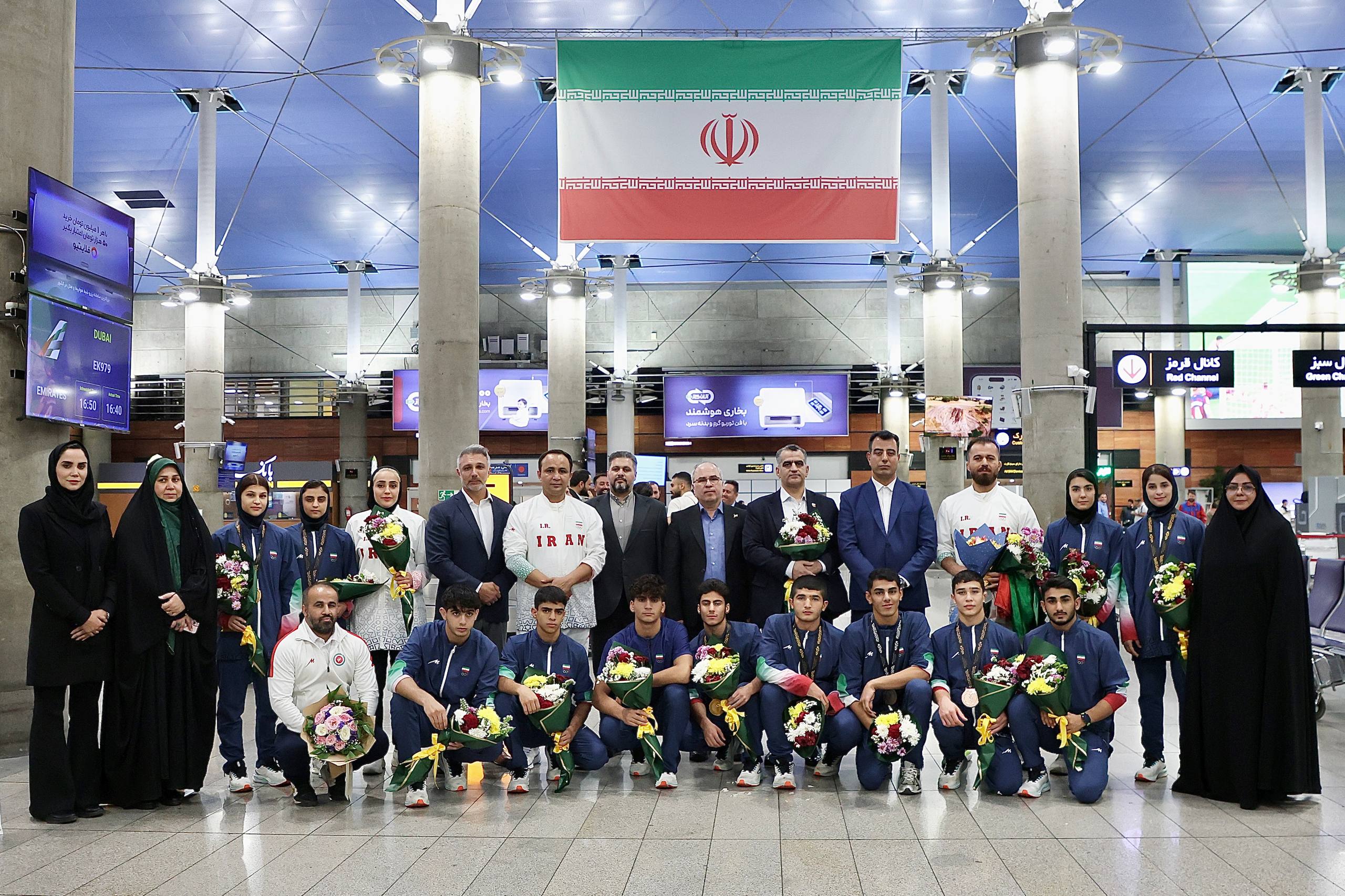 استقبال از قهرمانان تیم ملی هنرهای رزمی ترکیبی جوانان پس از درخشش در بازیهای آسیایی جوانان