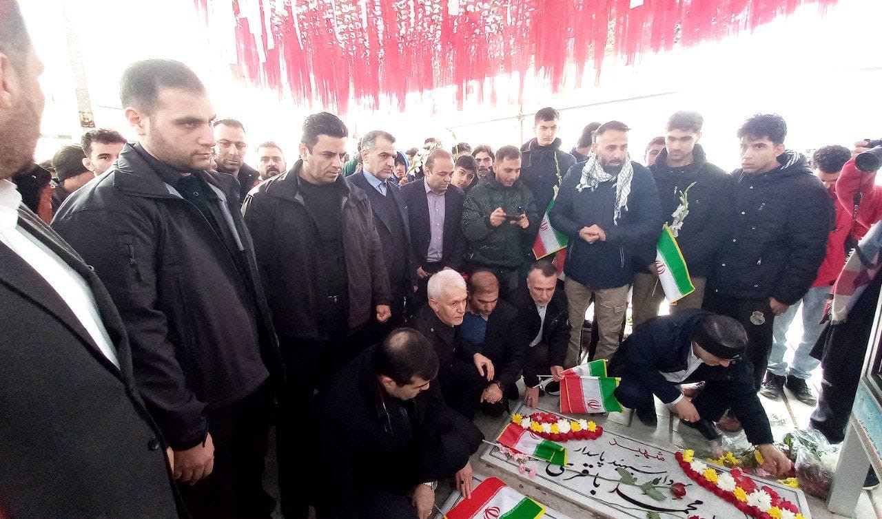 حضور مسئولین فدراسیون انجمن‌های ورزش‌های رزمی در گلزار شهدای بهشت زهرا