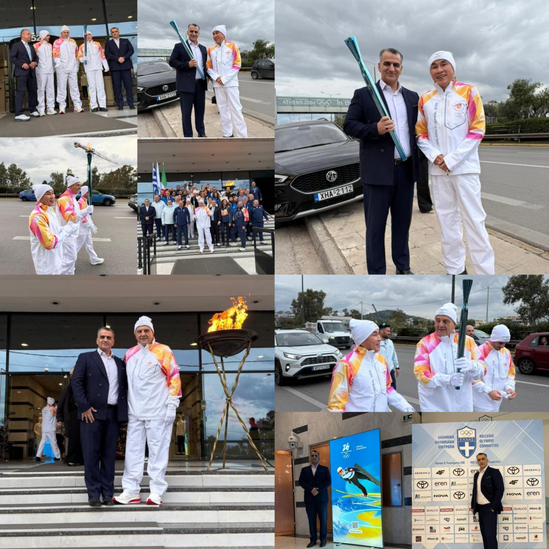 حضور دکتر چگینی در مراسم رسمی حمل مشعل بازی‌های المپیک زمستانه