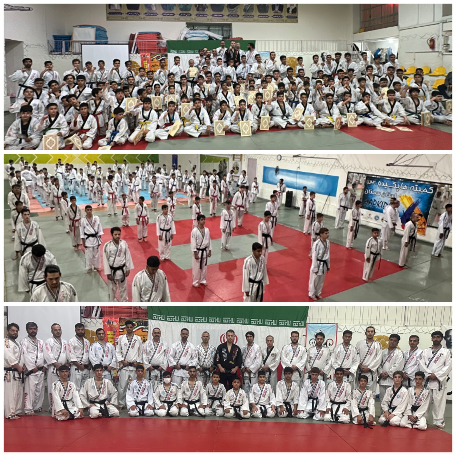 استاژ فنی و آزمون دان یک الی سه کمیته هاپکیدو WHC در بخش آقایان در استان سمنان با موفقیت برگزار شد